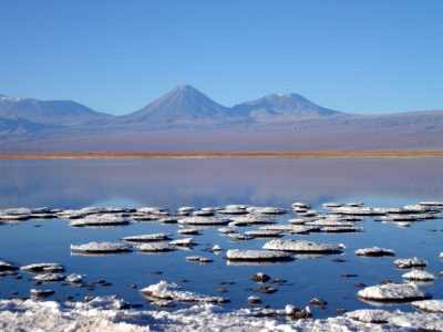 Lagunas en el altiplano chileno